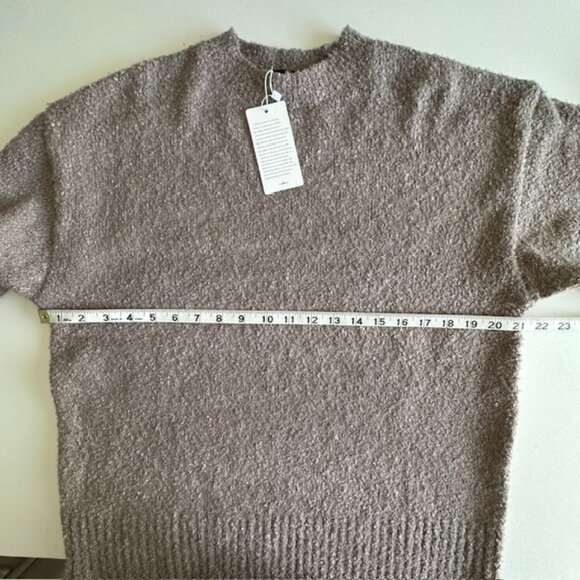 Lillusory Women's Sweater Wool Blend Soft Oversized‎ Chunky Pullover Tan Size S - Picture 5 of 7